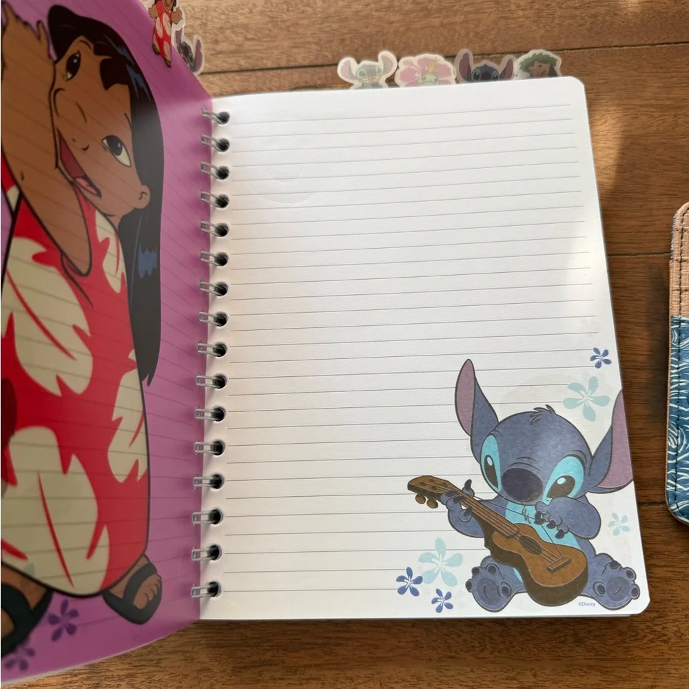 Disney LILO & Stitch Notebook Journal and wallet Card Holder bundle